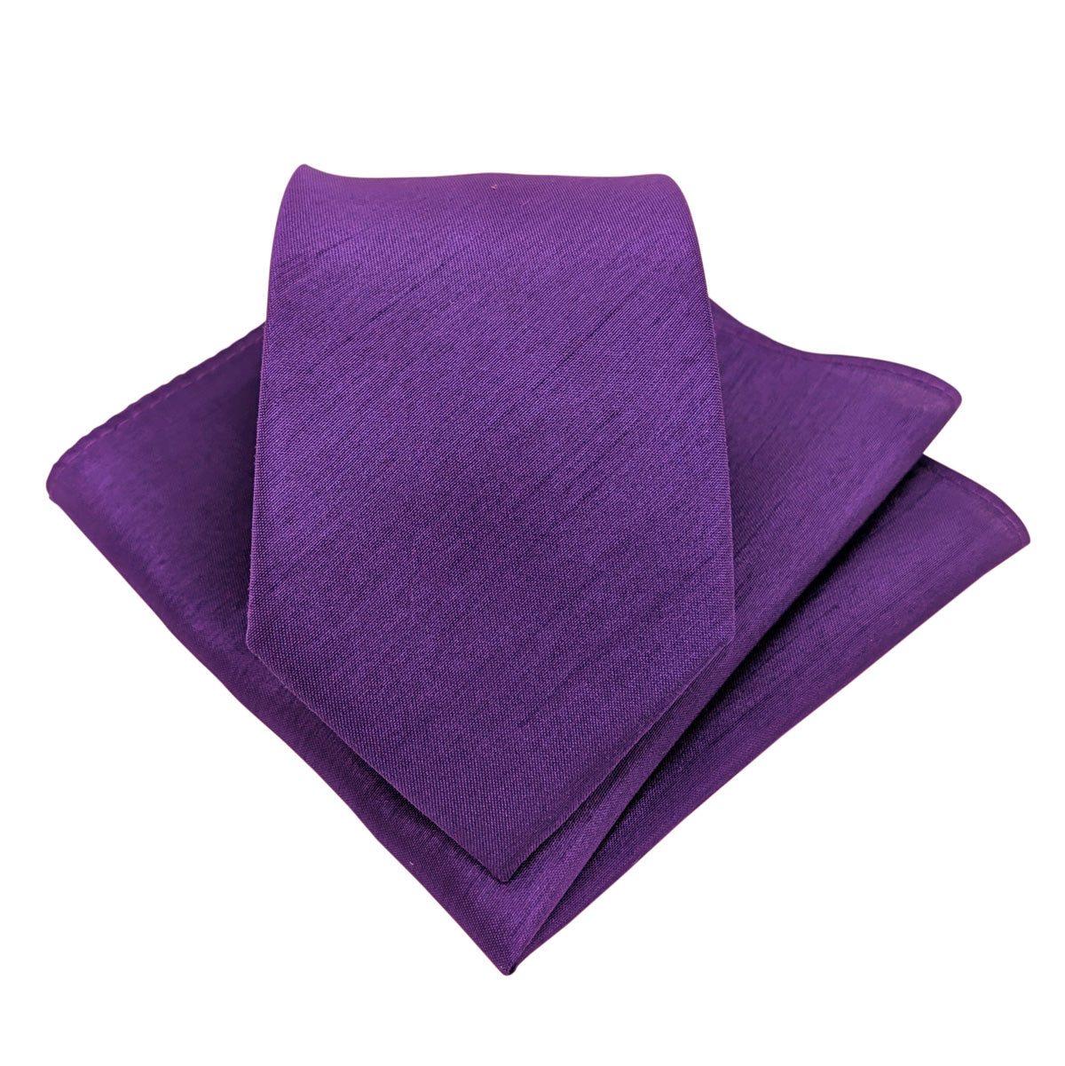 Majestic Purple Shantung Wedding Tie