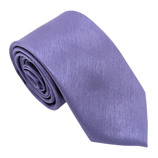 Violet Shantung Wedding Tie