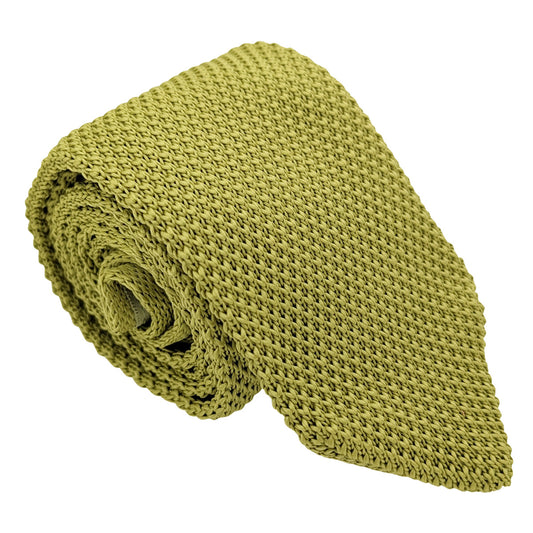 Fern Green Knit Wedding Tie