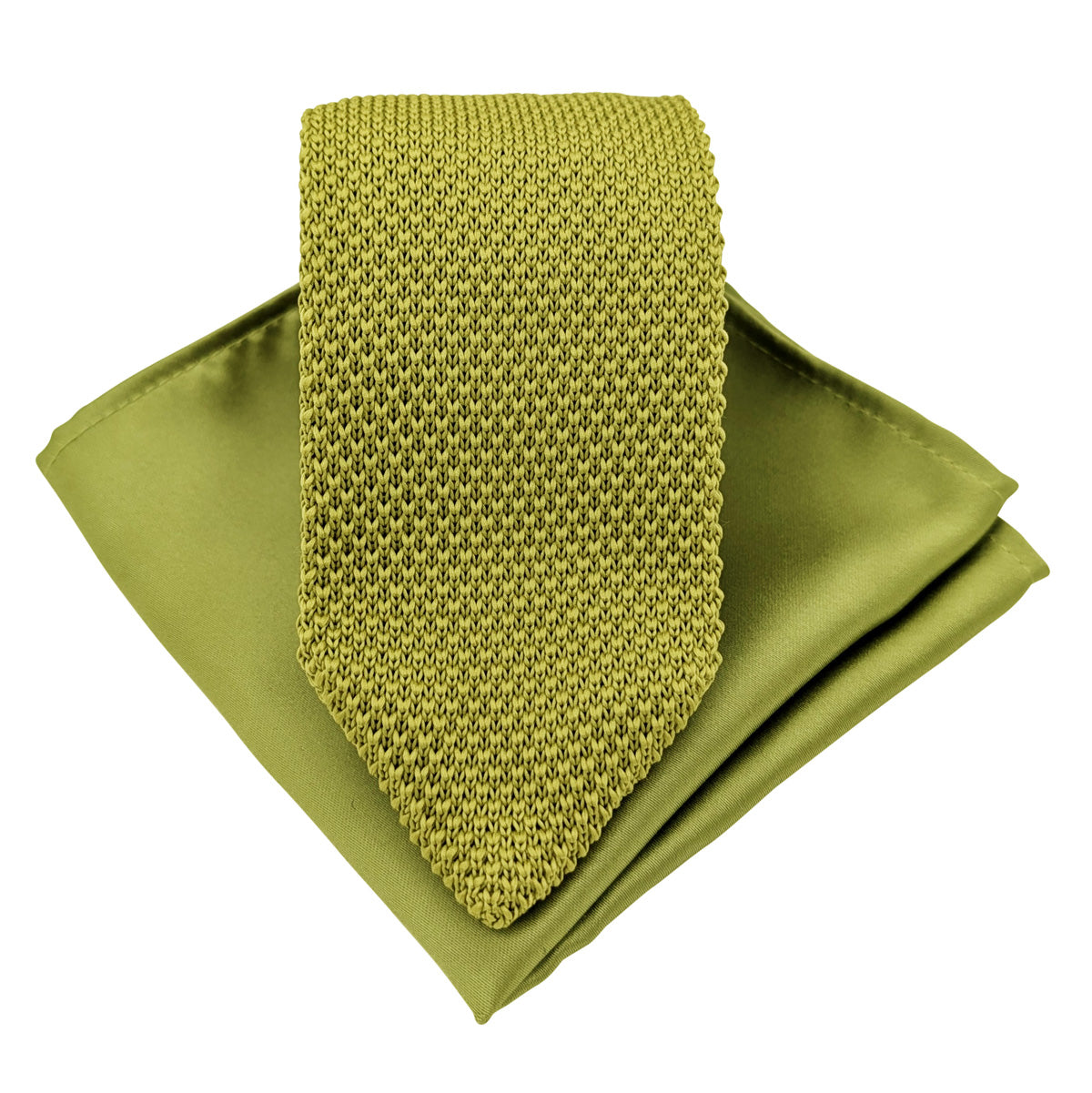 Fern Green Knit Wedding Tie