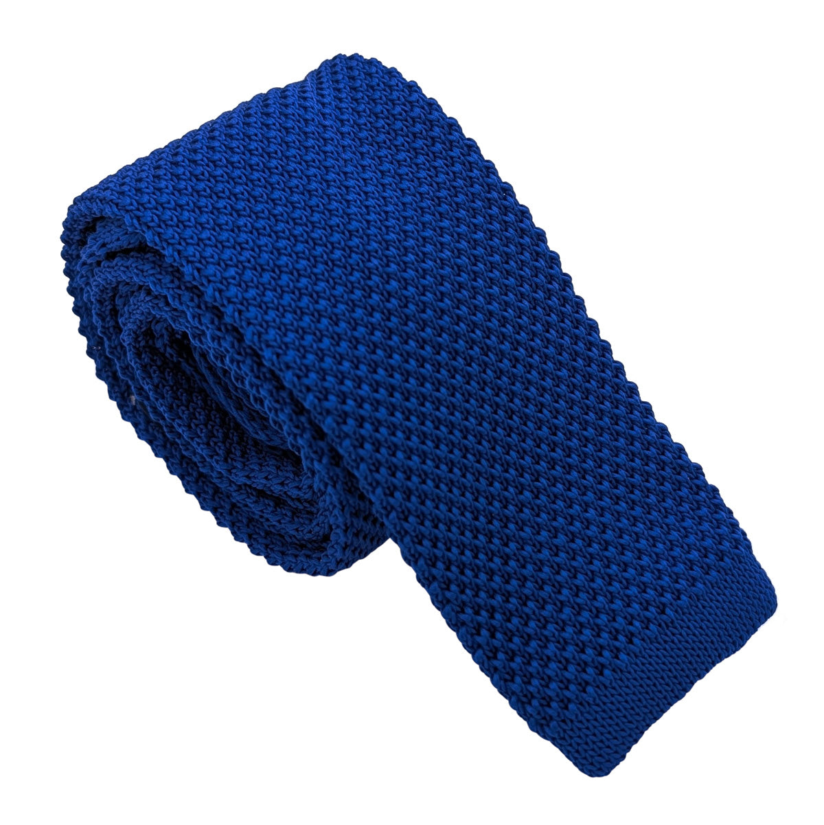 Egyptian Blue Knit Wedding Tie