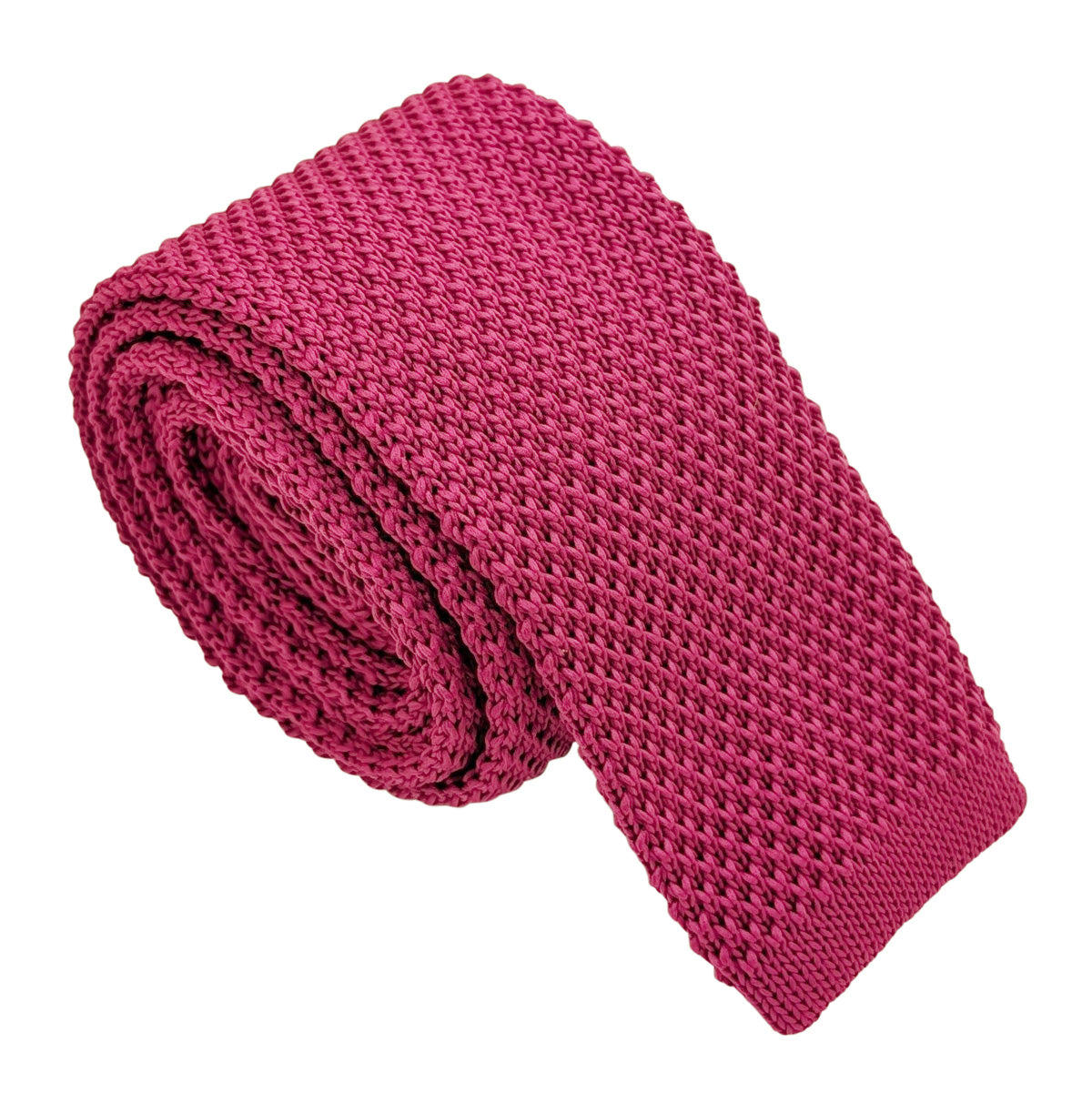 Fuchsia Knit Wedding Tie