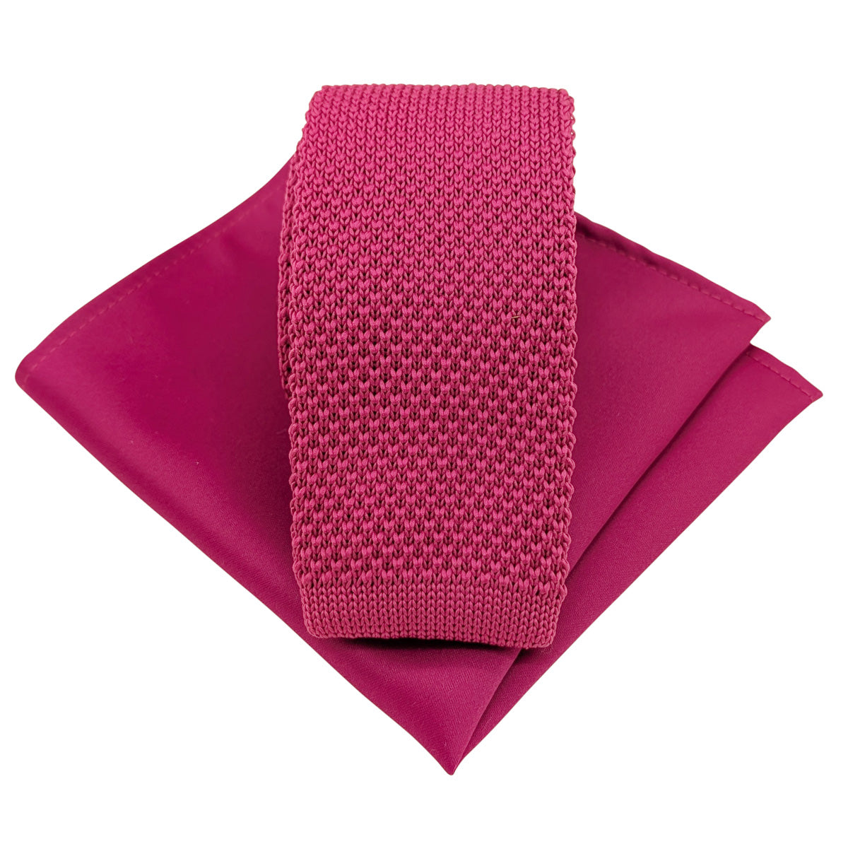 Fuchsia Knit Wedding Tie