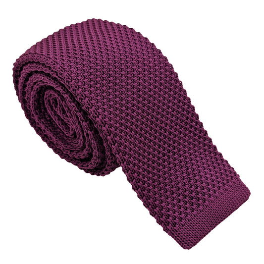 Orchid Knit Wedding Tie