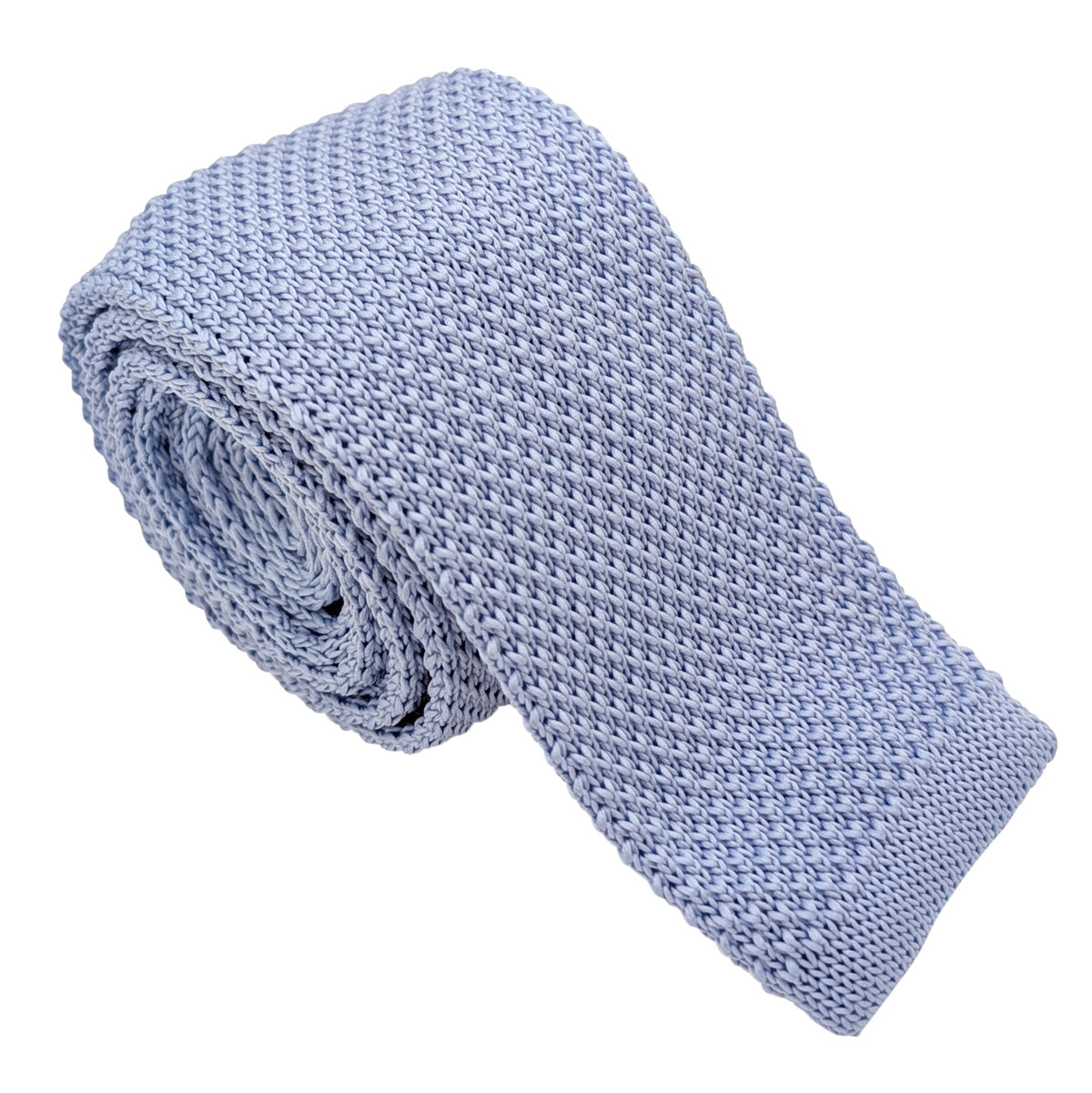 Baby Blue Knit Wedding Tie