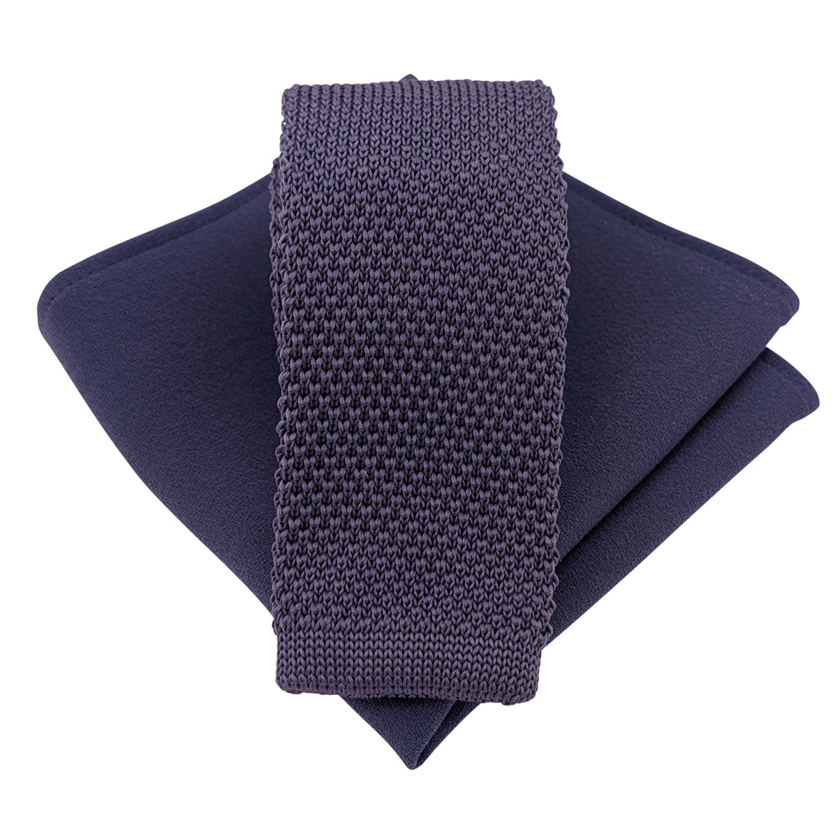 Thunder Grey Knit Wedding Tie