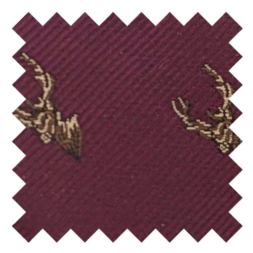 Cassis Stags Wedding Swatch