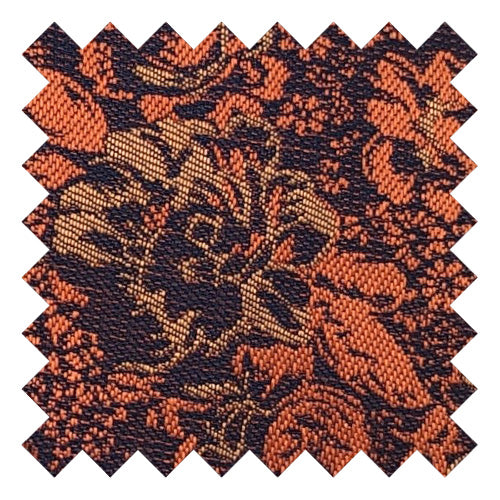 Navy & Orange Floral Wedding Swatch