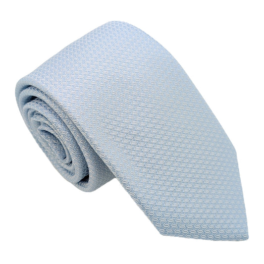 Cloudy Blue Woven Wedding Tie
