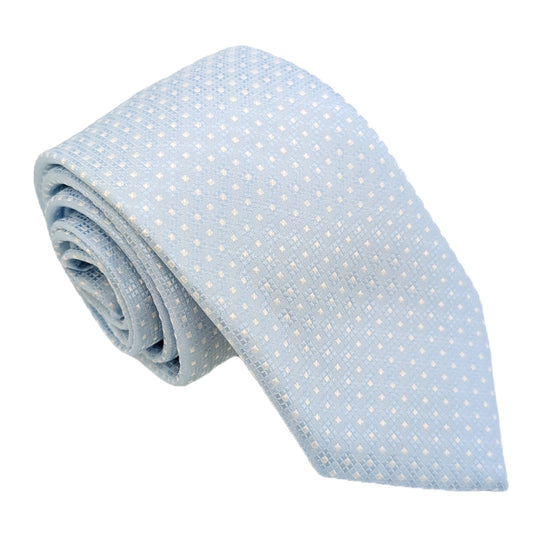 Cloudy Blue Diamonds Wedding Tie