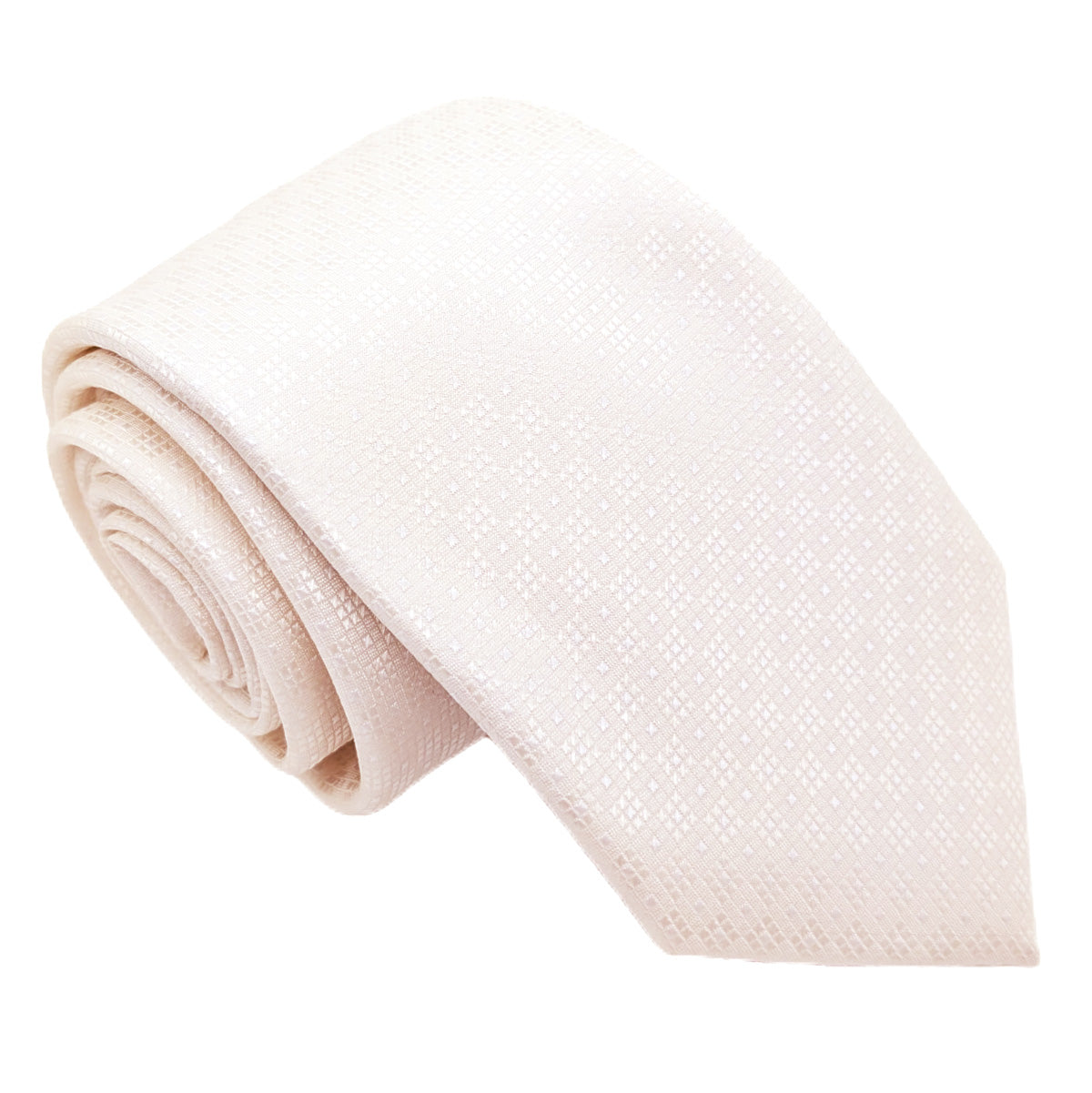 Mix and Match - Ivory Patterned & Ivory Wedding Tie Set