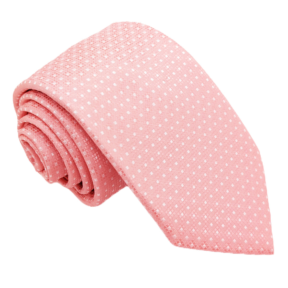 Rose Pink Diamonds Wedding Tie
