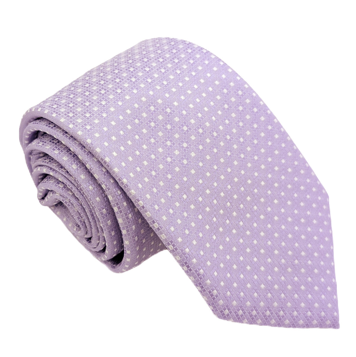 Cool Lilac Diamonds Wedding Tie