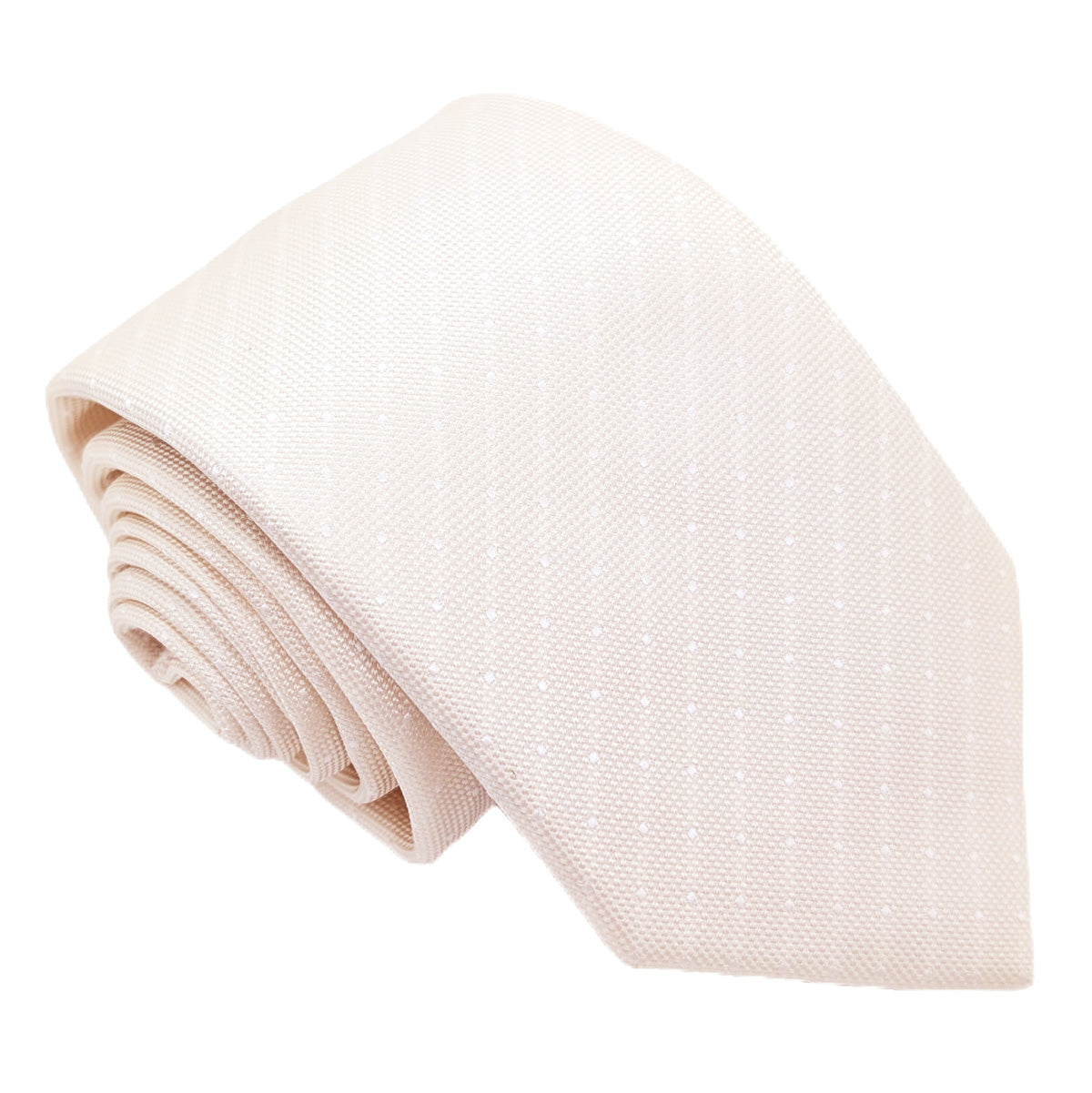 Ivory Pin Dots Wedding Swatch