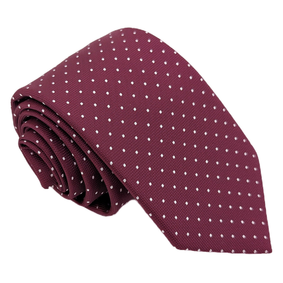 Cassis Pin Dots Wedding Swatch