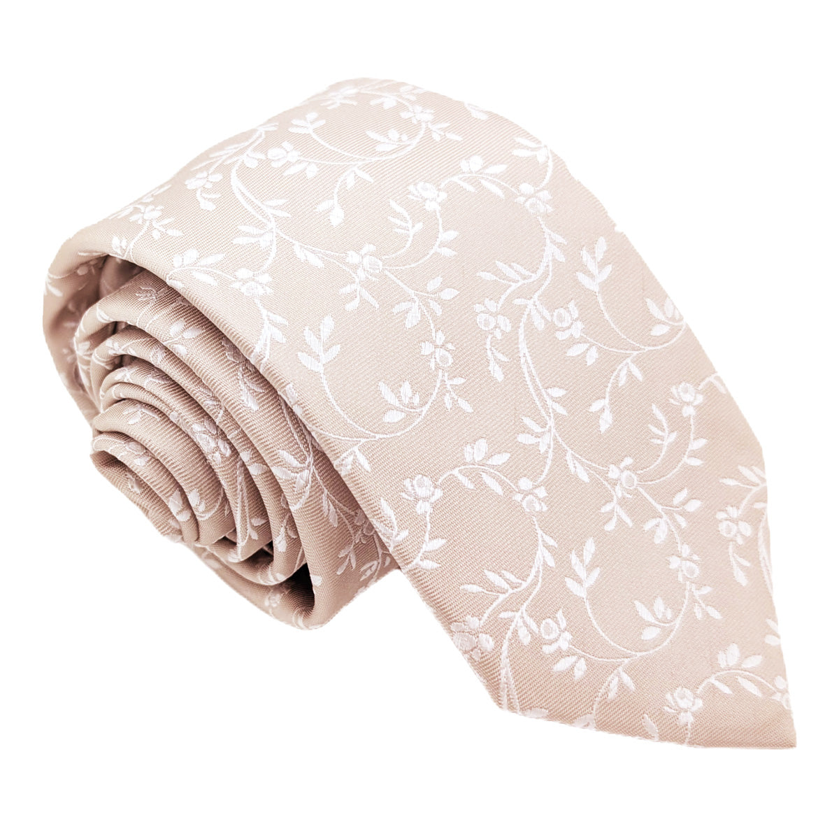 Mix and Match - Oyster Patterned & Oyster Wedding Tie Set