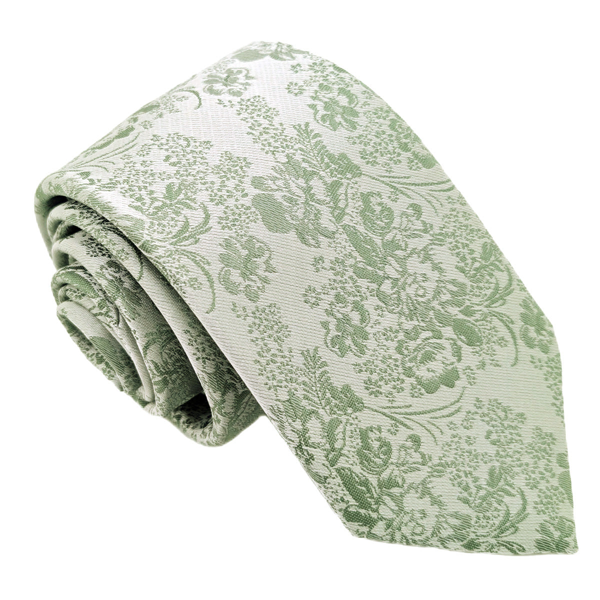 Wild Sage Floral Wedding Tie