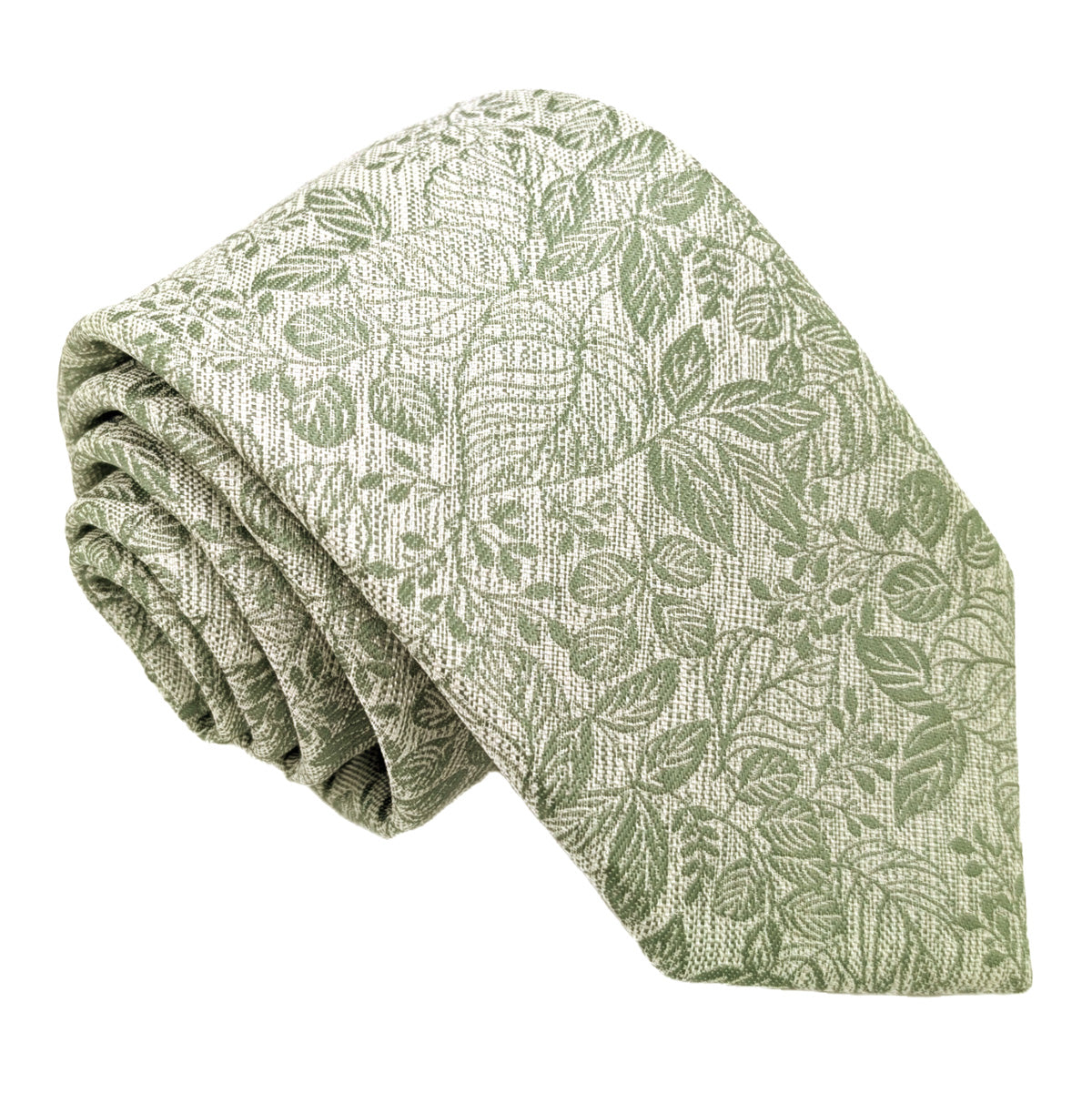 Mix and Match - Sage Patterned & Sage Wedding Tie Set