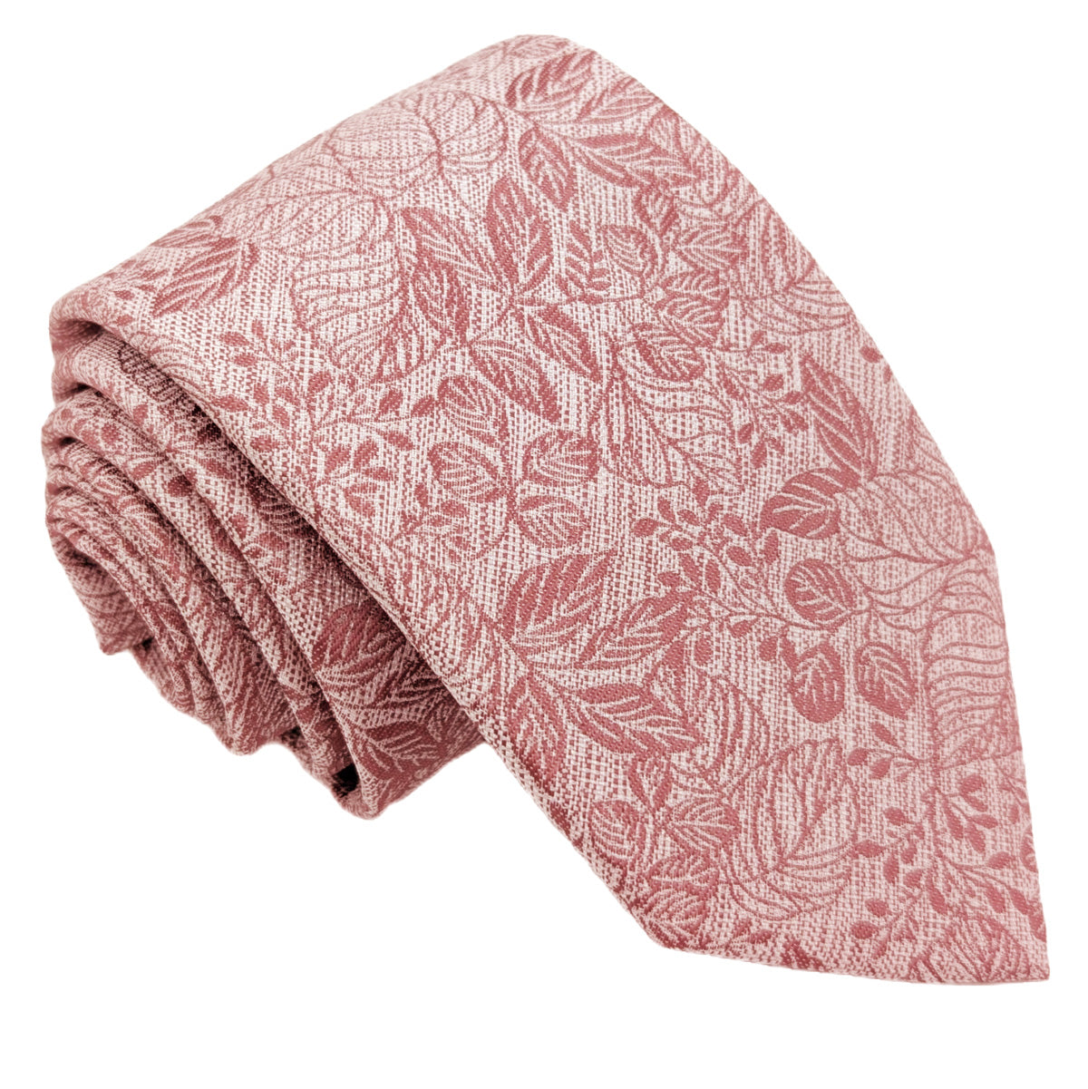 Desert Rose Woodland Leaves Wedding Tie