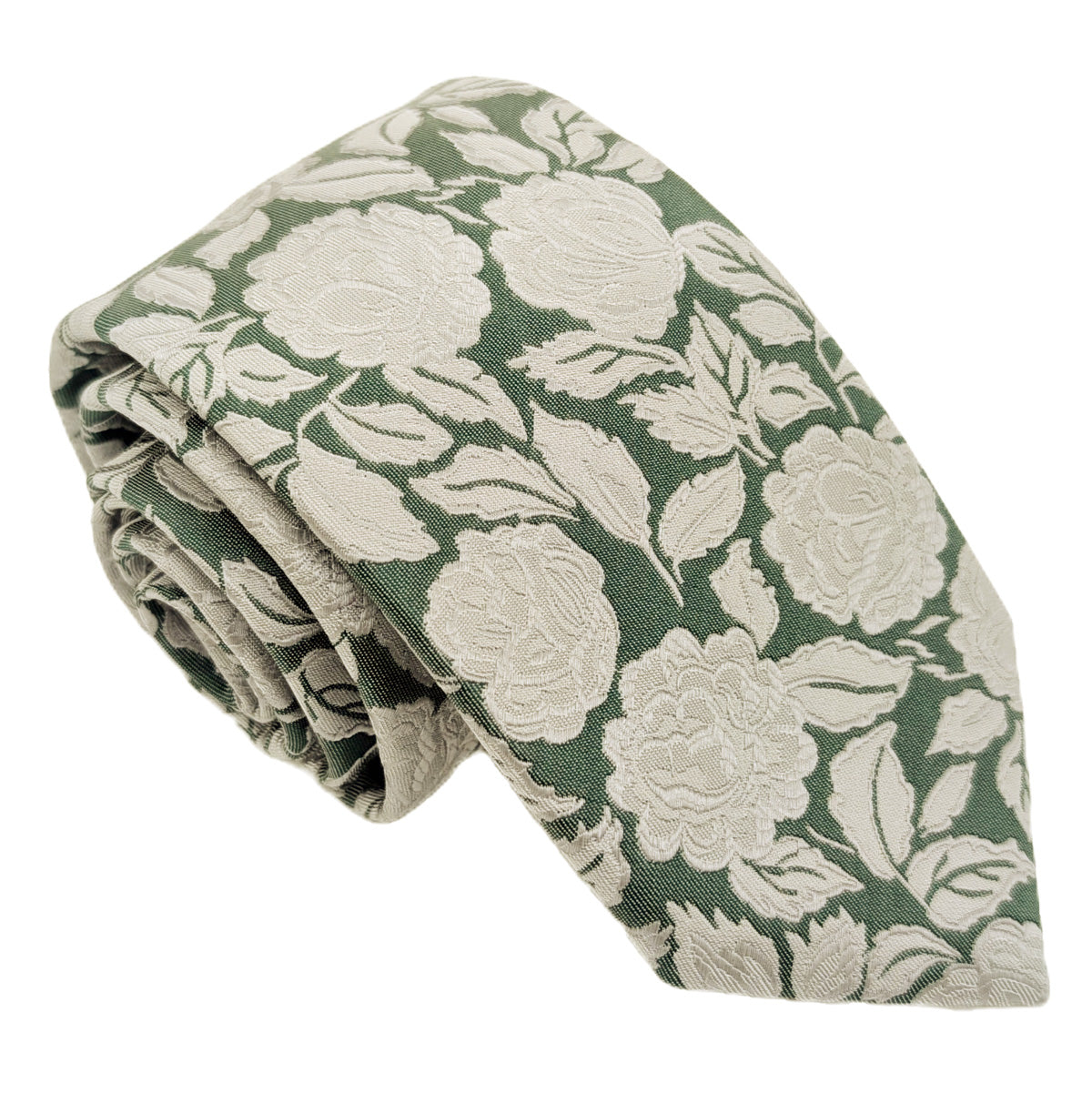 Bold Dark Green Rose Wedding Swatch