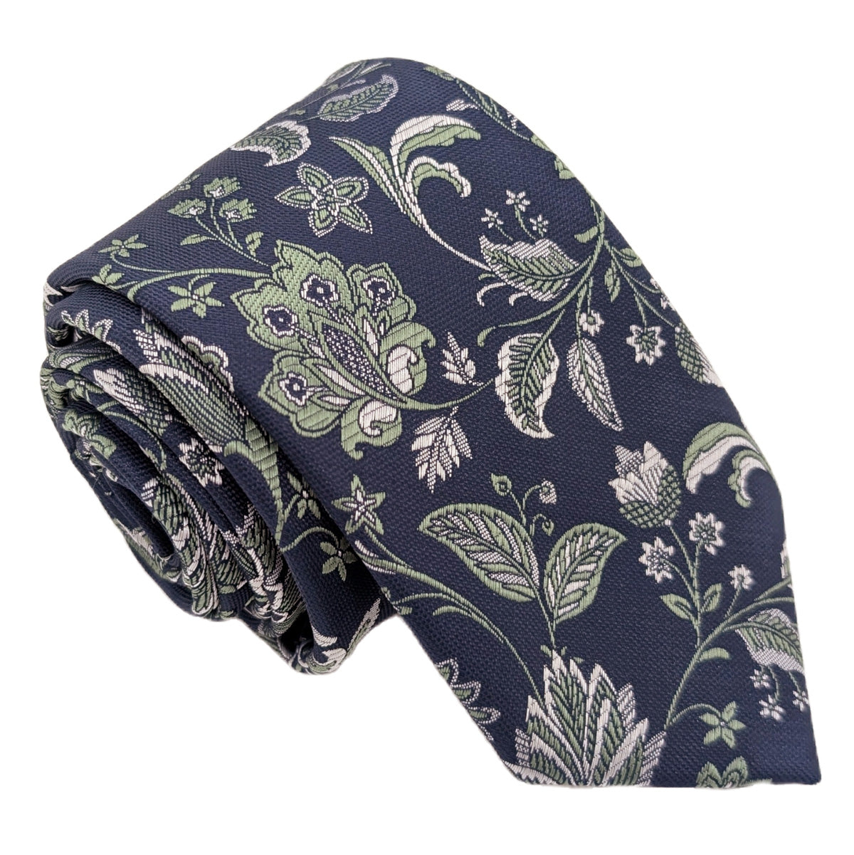 Wild Sage Damask Wedding Tie