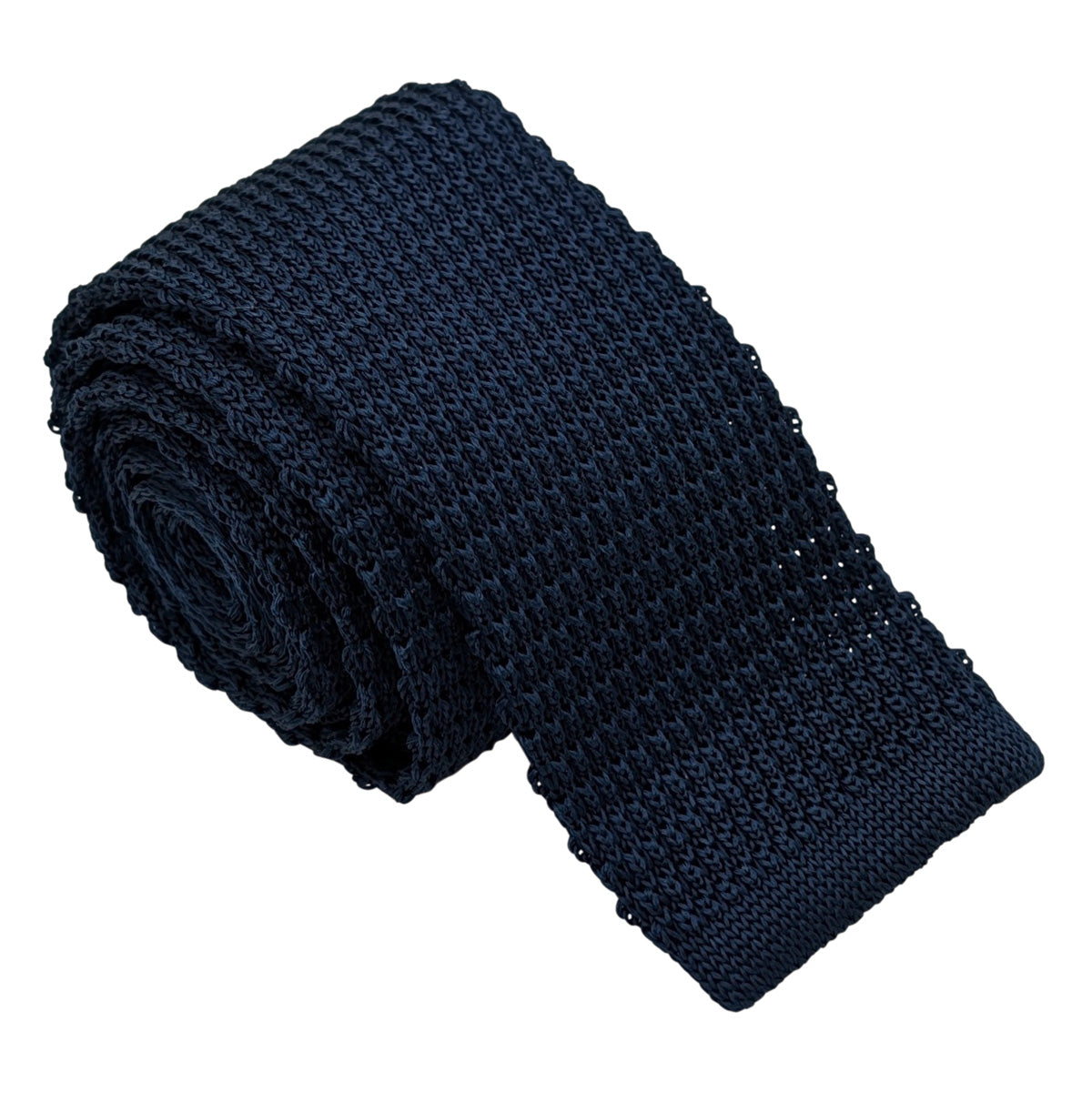Sapphire Knitted Silk Wedding Tie