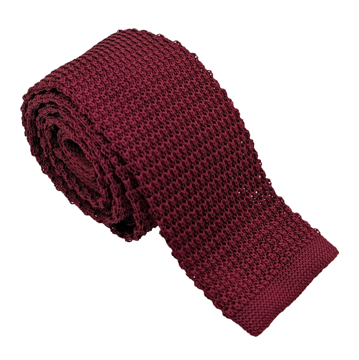 Mahogany Knitted Silk Wedding Tie