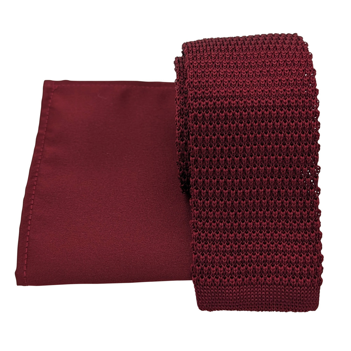Mix and Match - Mahogany Knitted Silk & Bordeaux Wedding Set