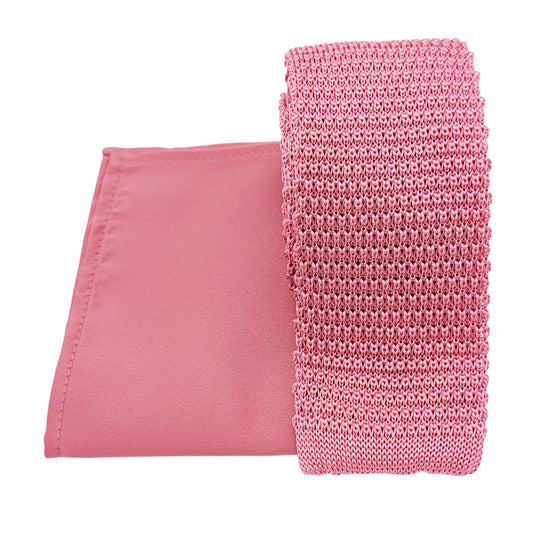 Mix and Match - Rose Pink Knitted Silk & Antique Rose Wedding Set
