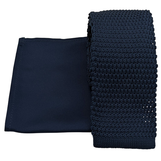 Mix and Match - Prussian Blue Knit & Satin Wedding Set