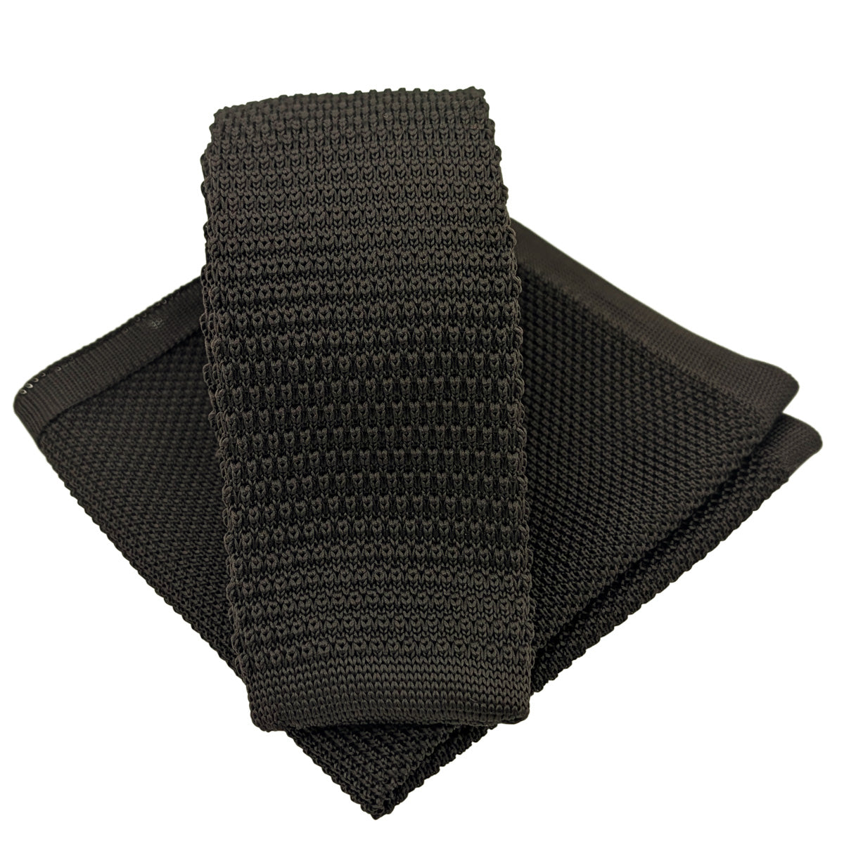 Espresso Knit Wedding Tie
