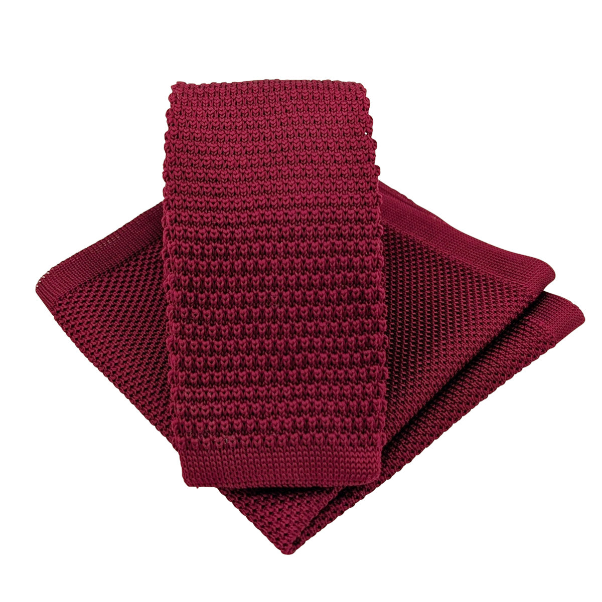 Rhubarb Knit Pocket Square