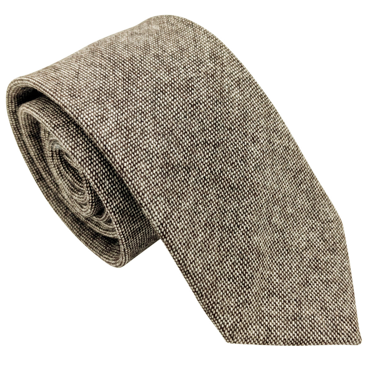 Pale Brown Tweed Wedding Swatch