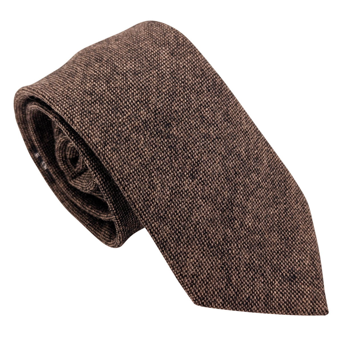 Brown Tweed Wedding Tie