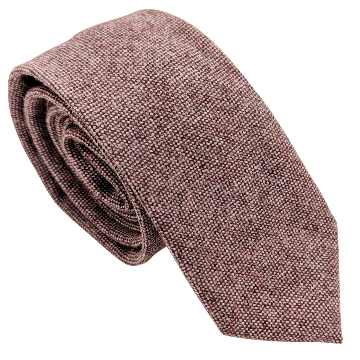 Soft Pink Tweed Wedding Tie