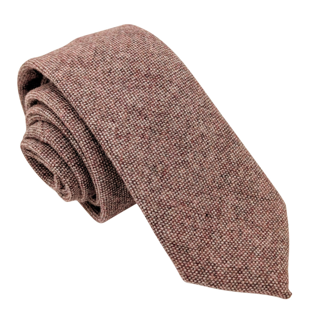 Soft Burgundy Tweed Wedding Swatch