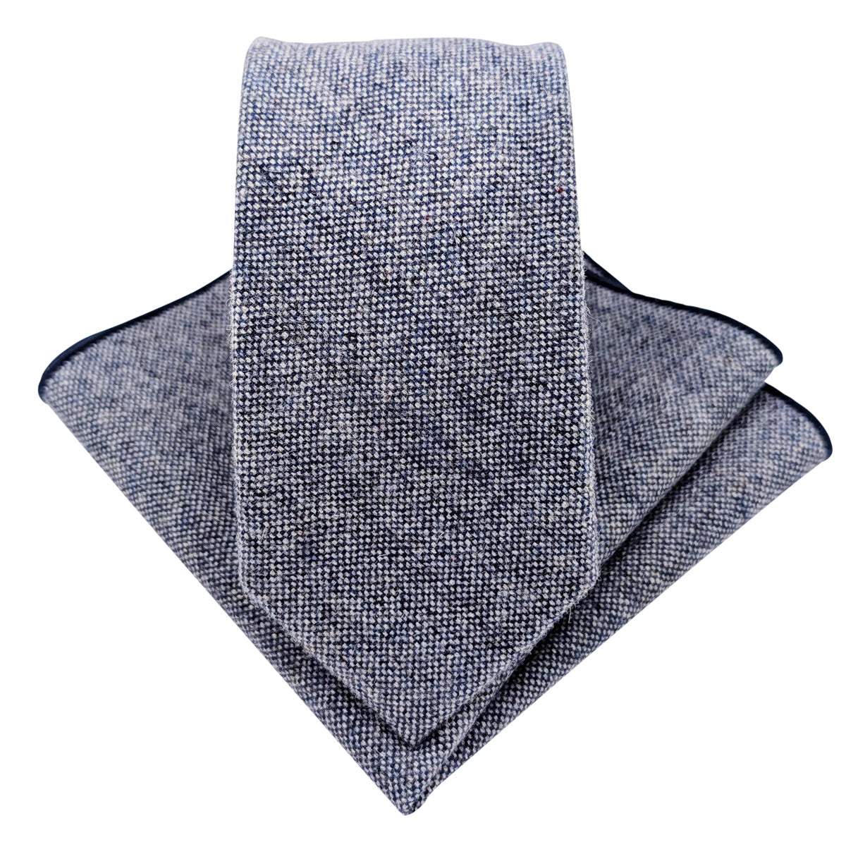 Pacific Blue Tweed Pocket Square