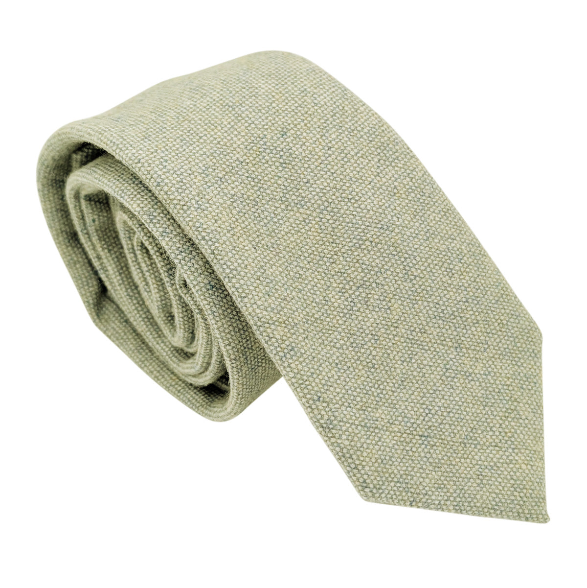 Mint Tweed Wedding Tie