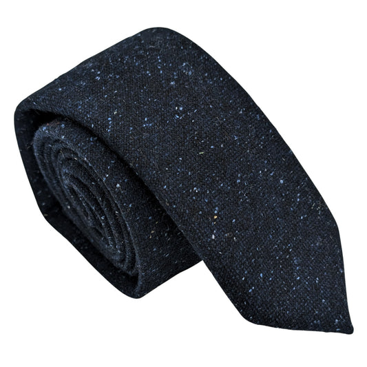 Sapphire Tweed Wedding Tie