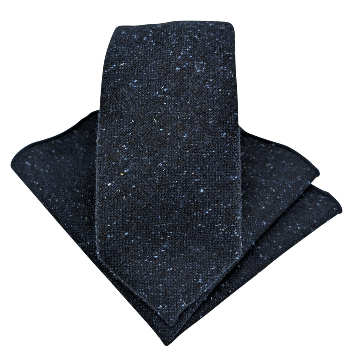 Sapphire Tweed Pocket Square