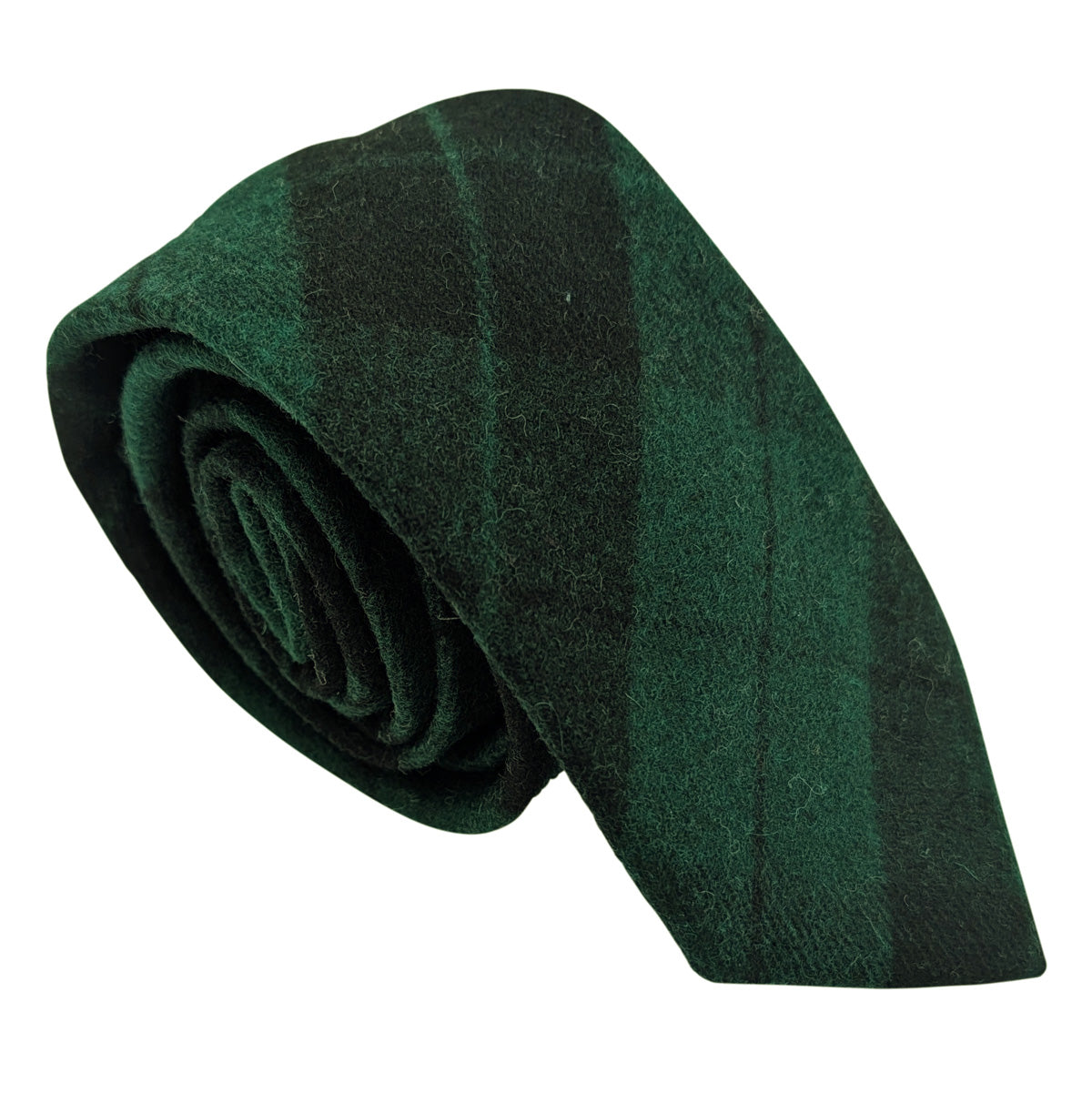 Black & Green Tartan Wedding Tie
