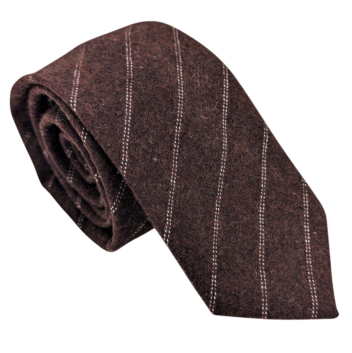 Brown Pinstripe Wedding Swatch