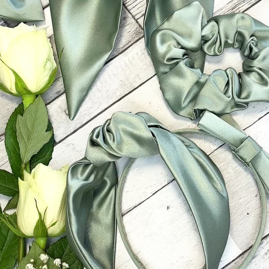 Sage Wedding Hair Accessories Video