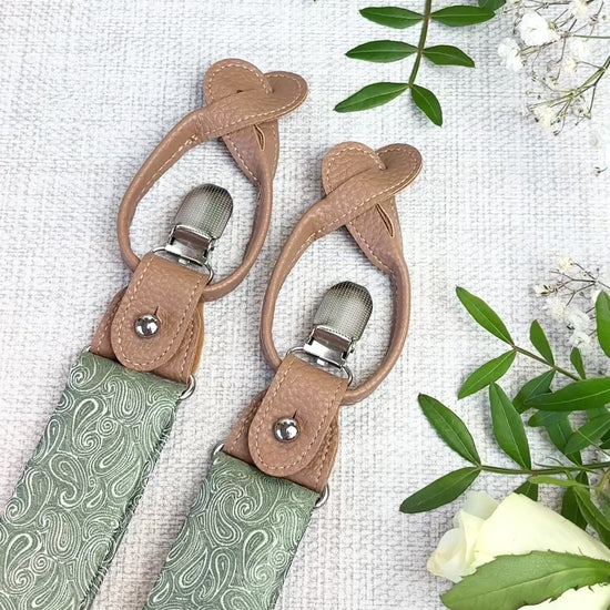 Wild Sage Paisley Wedding Braces