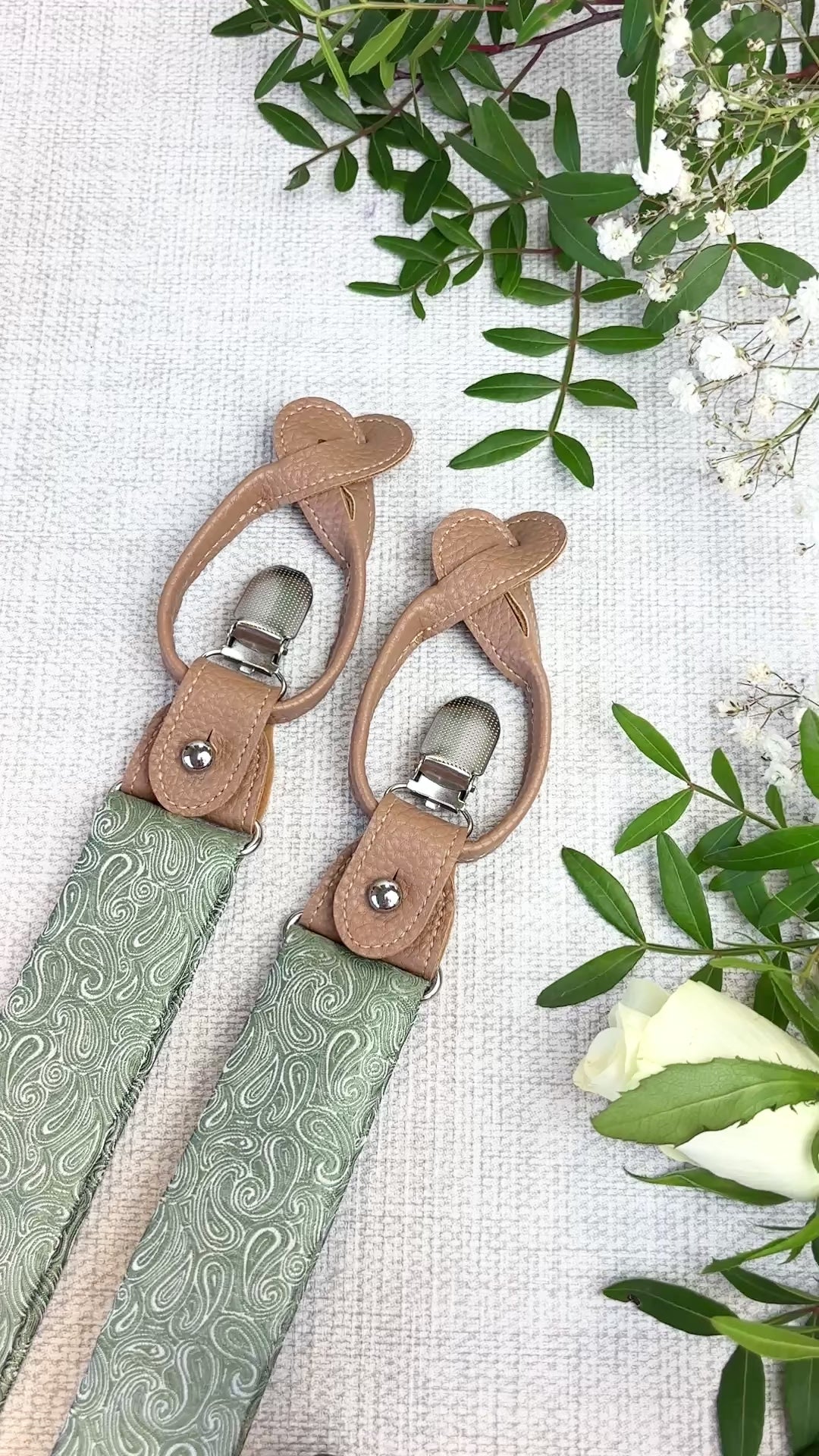 Wild Sage Paisley Wedding Braces