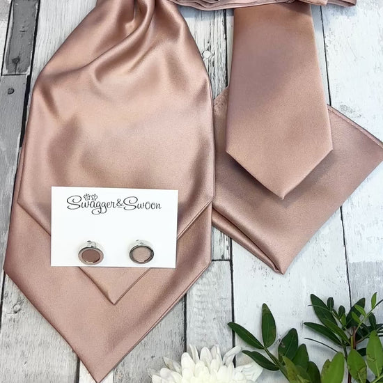 Taupe Wedding Tie Cravat Bow Tie