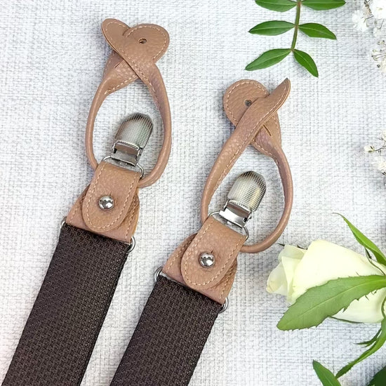 Walnut Woven Wedding Braces