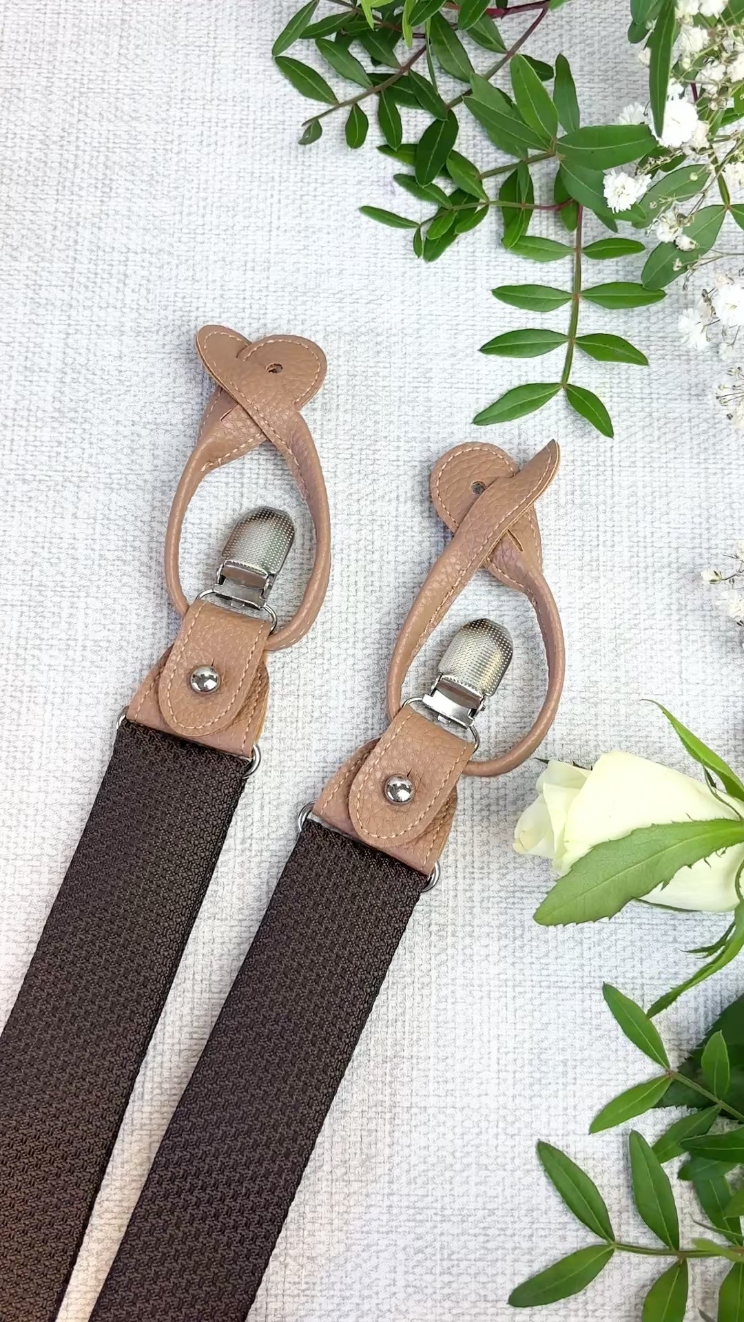 Walnut Woven Wedding Braces