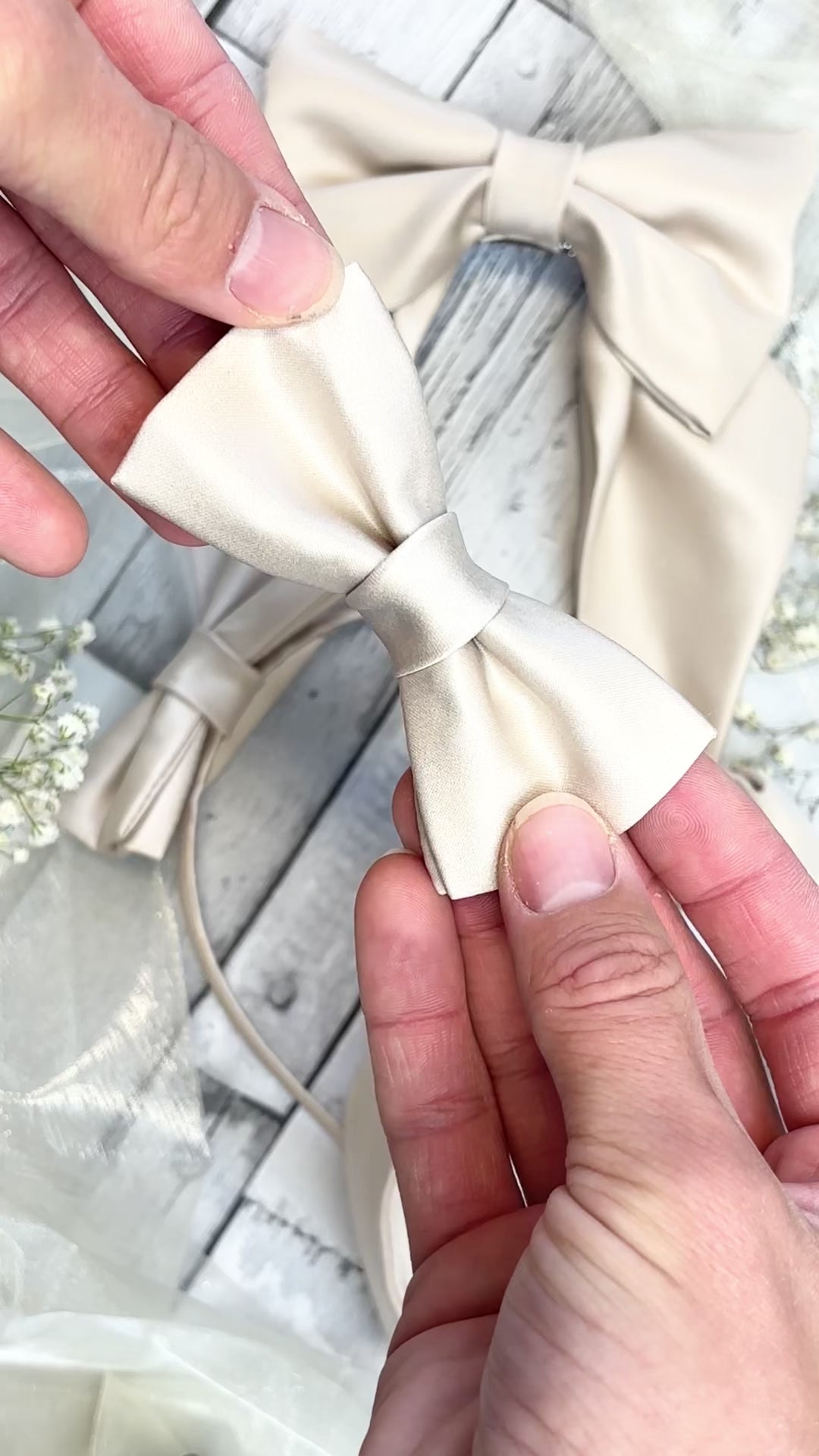 Antique Champagne Hair Accessories Video