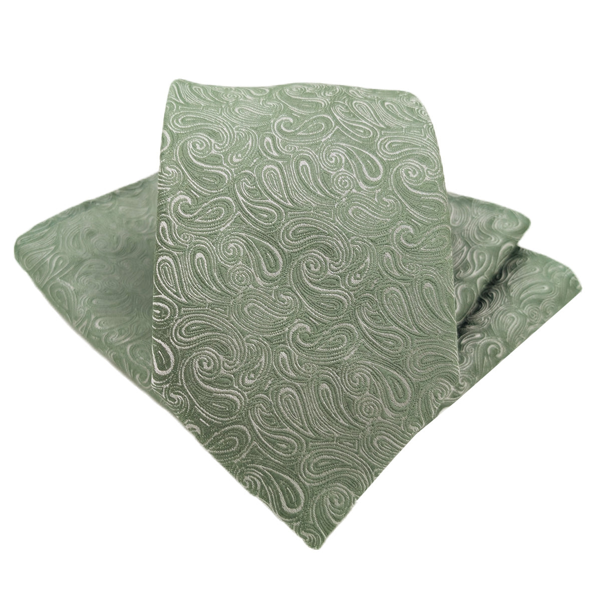 Wild Sage Paisley Wedding Tie